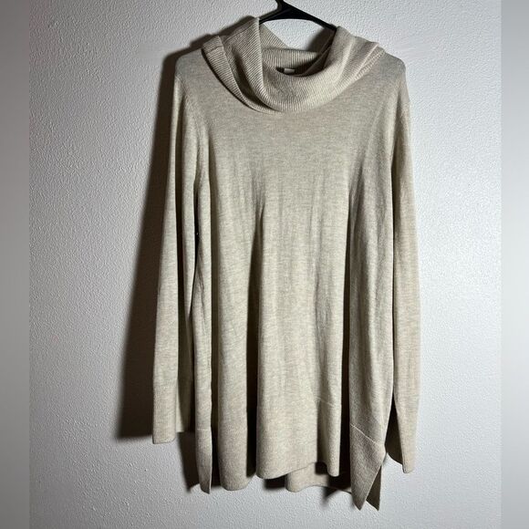 Loft Tan Turtleneck Sweater - Picture 1 of 4
